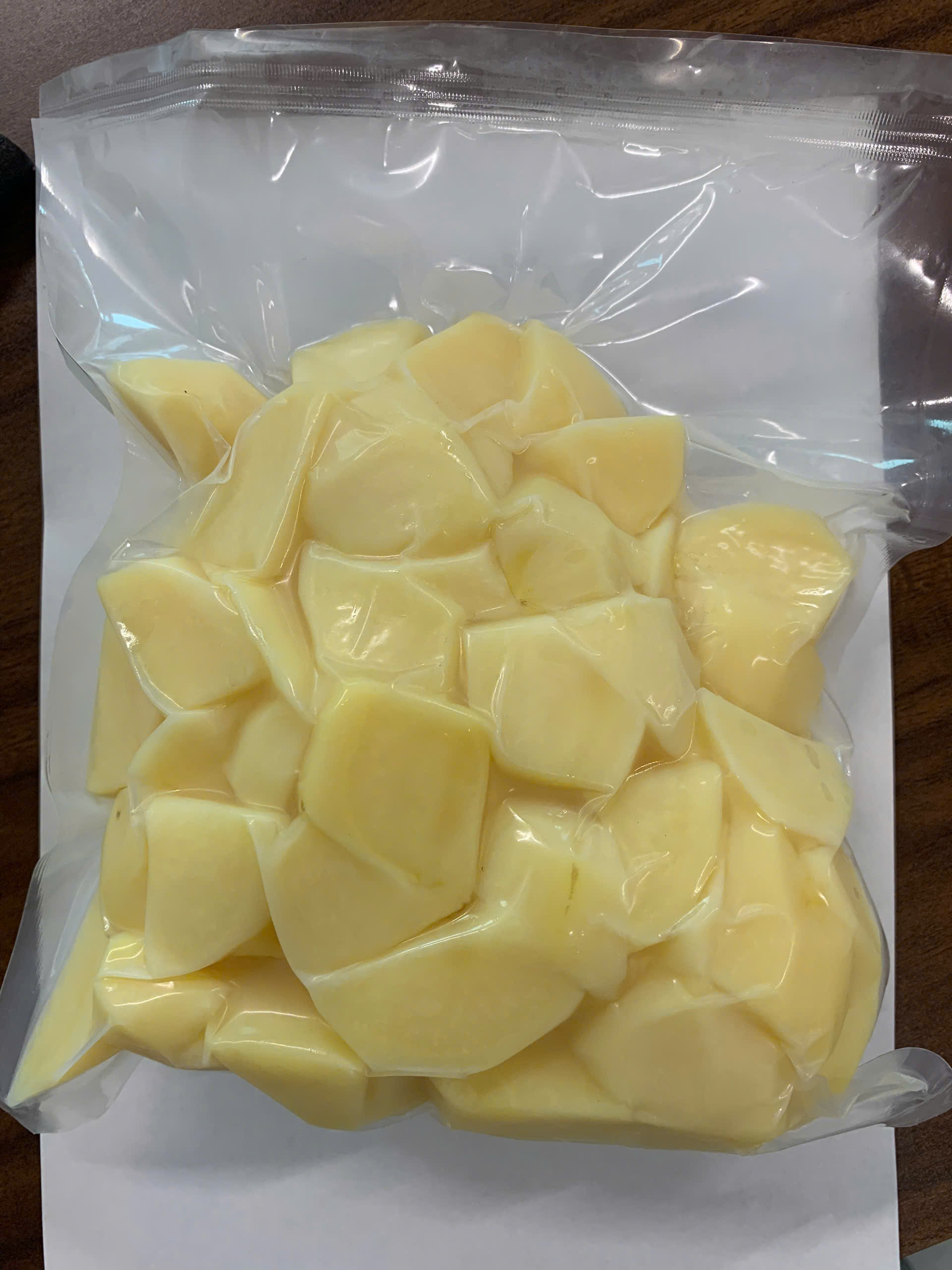 Khoai tây cắt khúc tiệt trùng